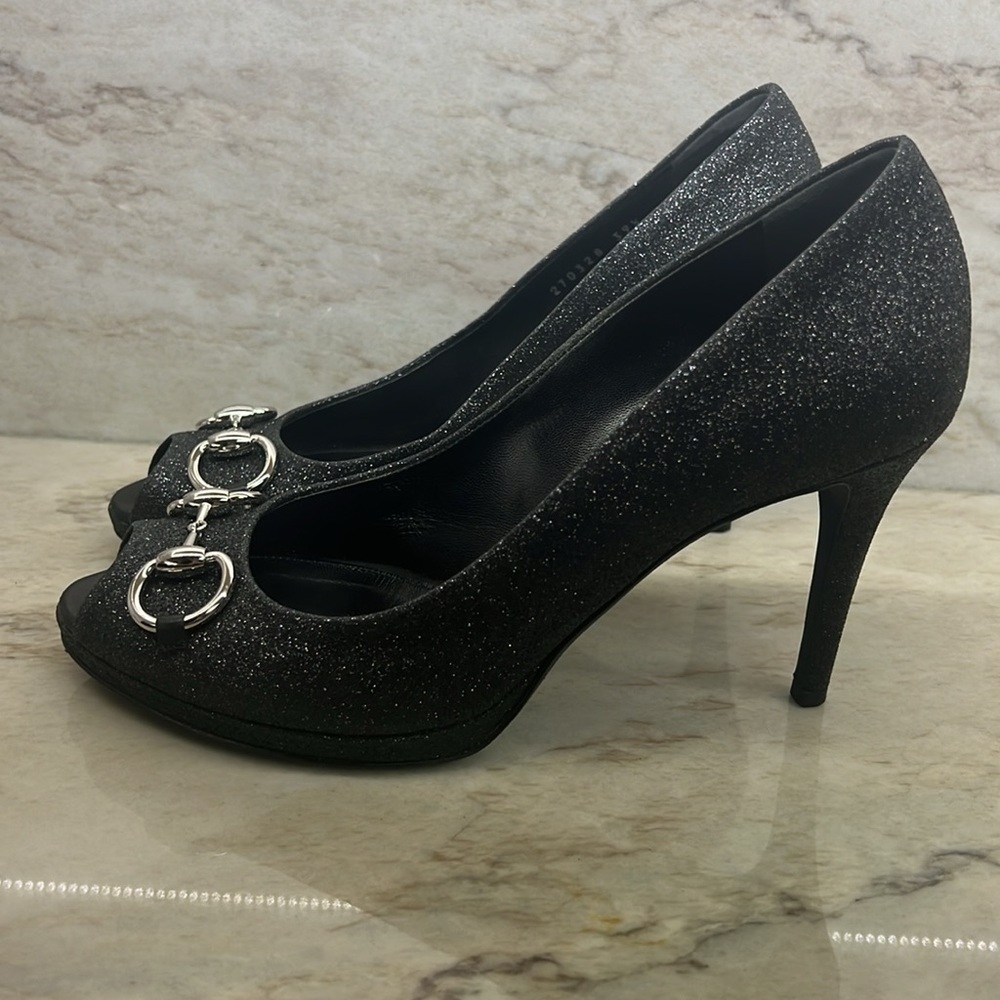 Gucci New Hollywood Glitter Heel